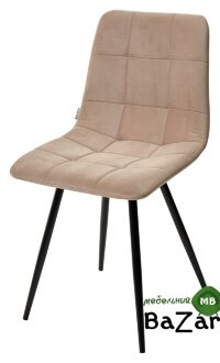Стул UNO 25 БЕЖЕВЫЙ #5, велюр / ЧЕРНЫЙ Стул UNO 25 БЕЖЕВЫЙ #5, велюр / ЧЕРНЫЙ