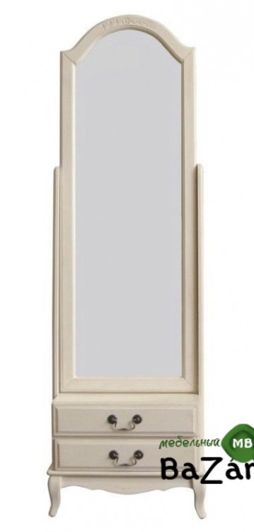 MK-5051-AWB. Зеркало напольное "Florence" (53,5x36x173,5 см), STAND MIRROW, цвет: Молочный