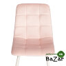 Стул CHILLY (mod. 7094-1) вельвет/металл pink (розовый) HLR39 / белый
