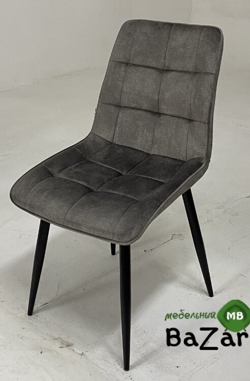 Стул CHIC PK6015-02 (VBP202) античный темно-серый, велюр