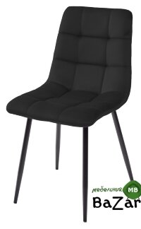 Стул CHILLI BLUVEL-19 BLACK, велюр