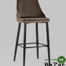 Стул барный Коби велюр коричневый