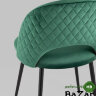 Стул Меган велюр с ромбами зеленый Стул Меган велюр с ромбами зеленый