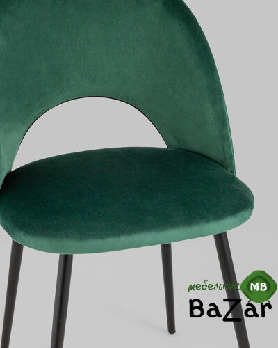 Стул Меган велюр с ромбами зеленый Стул Меган велюр с ромбами зеленый