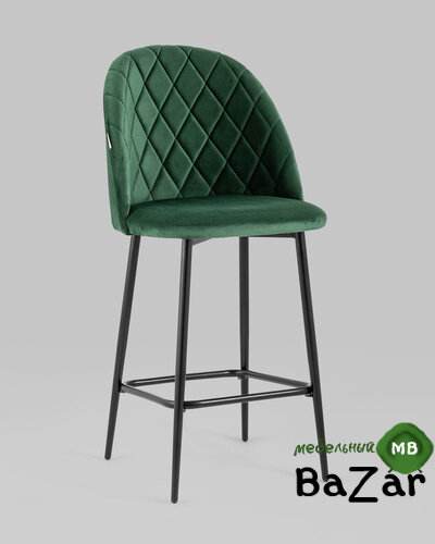 Стул полубарный Марсель велюр зеленый Стул полубарный Марсель велюр зеленый