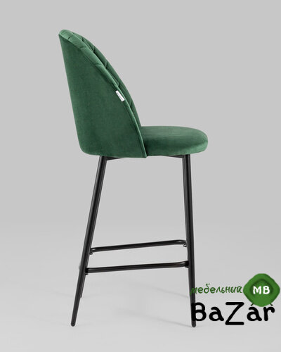 Стул полубарный Марсель велюр зеленый Стул полубарный Марсель велюр зеленый