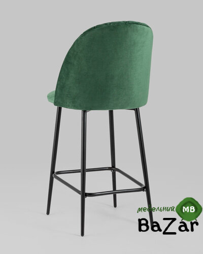 Стул полубарный Марсель велюр зеленый Стул полубарный Марсель велюр зеленый