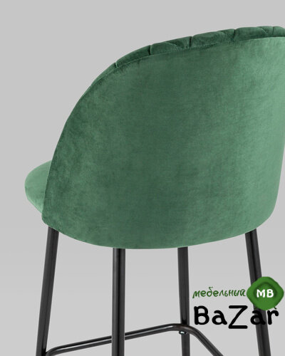 Стул полубарный Марсель велюр зеленый Стул полубарный Марсель велюр зеленый