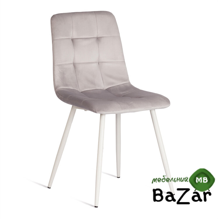 Стул CHILLY (mod. 7094-1) вельвет/металл pink (розовый) HLR39 / натуральный