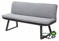 Скамья MALDEN GREY, ткань + экокожа