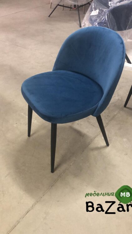 Стул DISCO UF910-18 NAVY BLUE, велюр 
