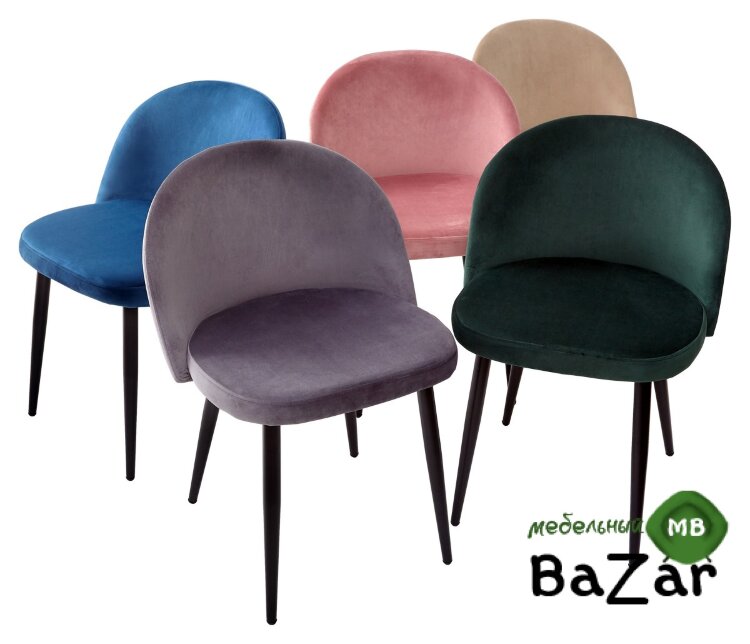 Стул DISCO UF910-18 NAVY BLUE, велюр 