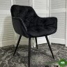 Стул MALTA BLUVEL-19 BLACK, велюр