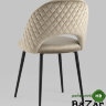 Стул Меган велюр с ромбами капучино Стул Меган велюр с ромбами капучино