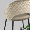 Стул Меган велюр с ромбами капучино Стул Меган велюр с ромбами капучино