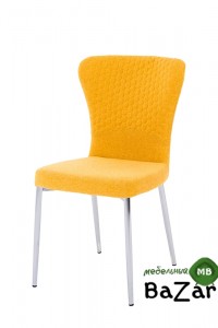 Стул SKY YELLOW/CHROME желтый, ткань