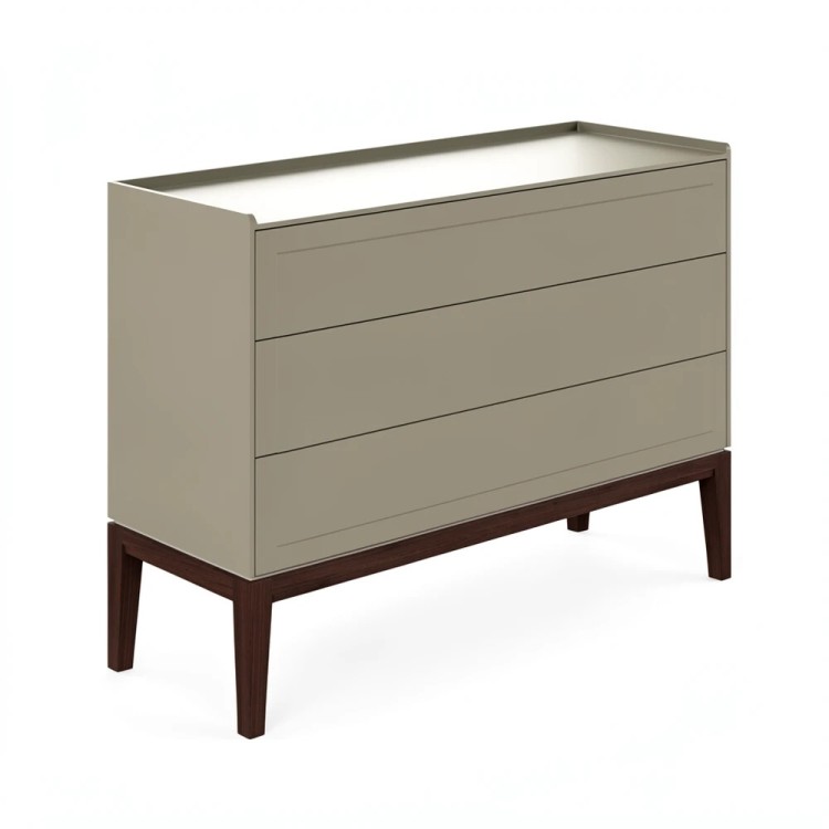 Комод 3 ящика MRS401Q Каменно-серый