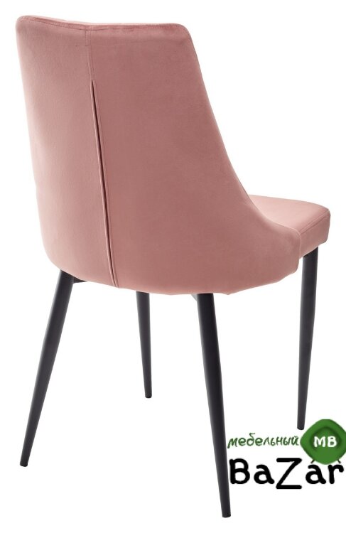 Стул NEPAL BLUVEL-52 PINK/ черный каркас, велюр