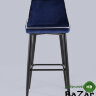 Стул барный Коби велюр синий