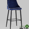 Стул барный Коби велюр синий