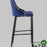 Стул барный Коби велюр синий