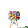 Стул Turin в стиле Eames цветной дождь/ткань