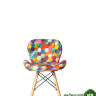 Стул Turin в стиле Eames цветной дождь/ткань