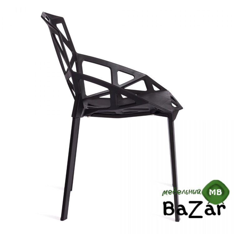 Стул MEGATRON (mod. PC60) Glossy black (глянцевый черный)