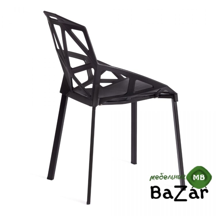 Стул MEGATRON (mod. PC60) Glossy black (глянцевый черный)