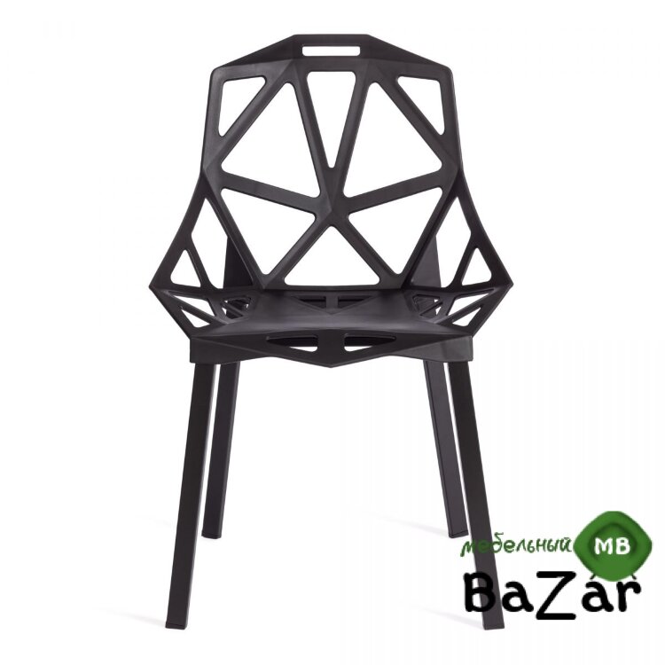 Стул MEGATRON (mod. PC60) Glossy black (глянцевый черный)