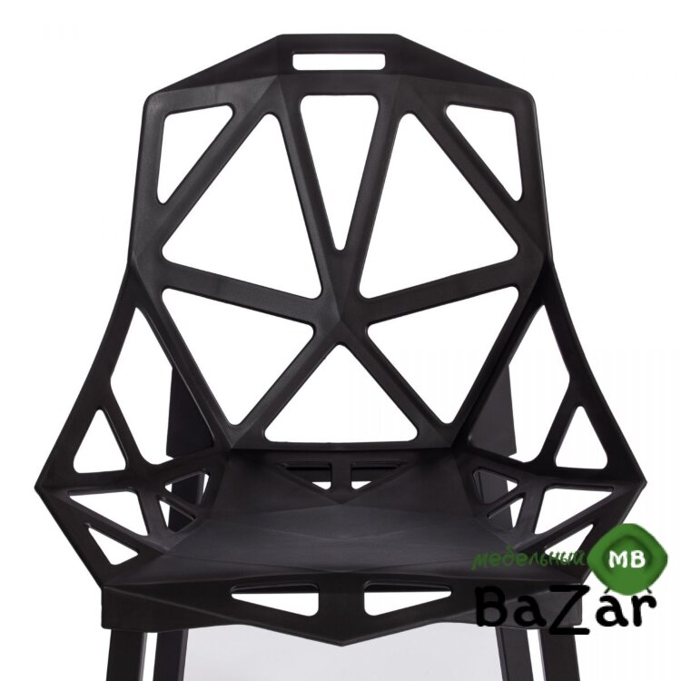 Стул MEGATRON (mod. PC60) Glossy black (глянцевый черный)