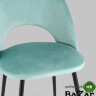 Стул Меган велюр с ромбами пыльно-голубой Стул Меган велюр с ромбами пыльно-голубой