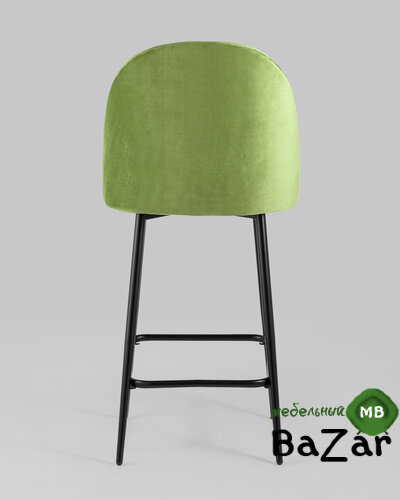 Стул полубарный Марсель велюр травяной