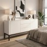 Комод широкий 3 ящика и 2 фасада MRS404W Белый