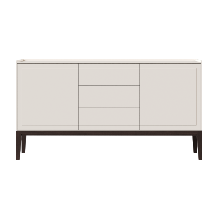 Комод широкий 3 ящика и 2 фасада MRS404W Белый