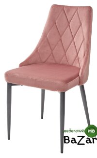 Стул NEPAL BLUVEL-52 PINK/ серый каркас, велюр Стул NEPAL BLUVEL-52 PINK/ серый каркас, велюр