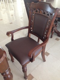Кресло MK-4521-LW CHARLIZE цвет: Light Walnut - с мягким сиденьем и спинкой (по 2 шт./1 кор.)