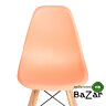 Стул CINDY (EAMES) (mod. 1801) дерево бук/металл/сиденье пластик Orange (Оранжевый)