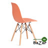 Стул CINDY (EAMES) (mod. 1801) дерево бук/металл/сиденье пластик Orange (Оранжевый)
