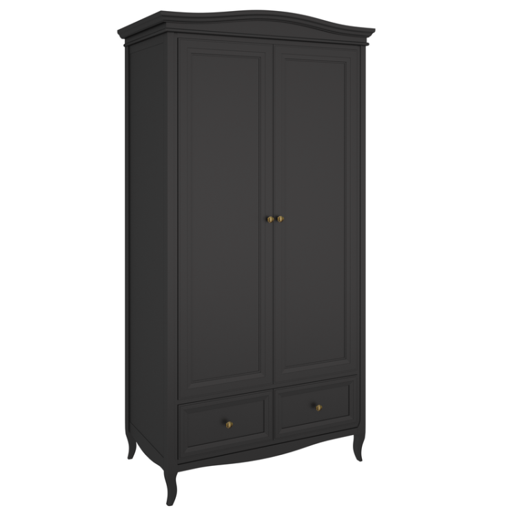 Шкаф 2 двери М802BL черный