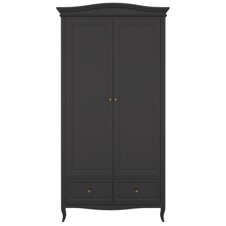 Шкаф 2 двери М802BL черный