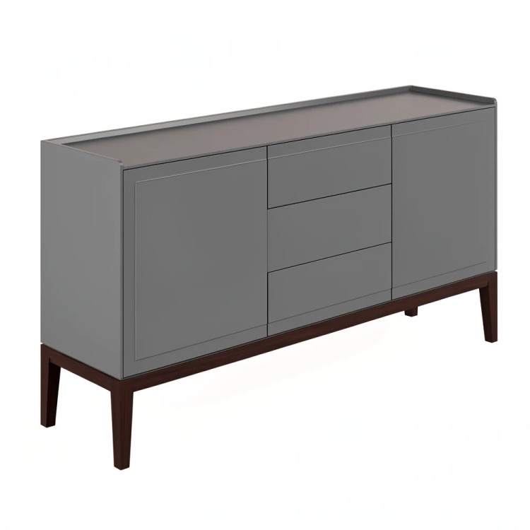 Комод широкий 3 ящика и 2 фасада MRS403G Серый