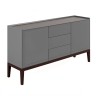 Комод широкий 3 ящика и 2 фасада MRS403G Серый