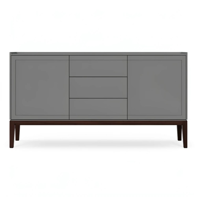 Комод широкий 3 ящика и 2 фасада MRS403G Серый