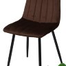 Стул DUBLIN G062-10 шоколадный/ черный каркас, велюр