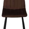 Стул DUBLIN G062-10 шоколадный/ черный каркас, велюр