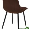 Стул DUBLIN G062-10 шоколадный/ черный каркас, велюр