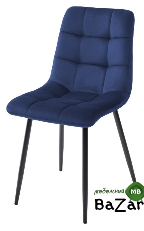 Стул CHILLI BLUVEL-86 NAVY BLUE, велюр