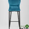 Стул барный Лилиан велюр темно-бирюзовый