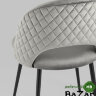 Стул Меган велюр с ромбами серый Стул Меган велюр с ромбами серый